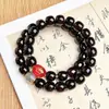 Pulseira Bodhi Popular ao Vivo de Material Antigo Cozido Mole, Signo do Zodíaco, Contas Budistas de Mão de Círculo Duplo, Rosário Atacado para Homens
