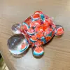 Tortuga adorno de escritorio grande para cortar fruta personalizada, juguete rompecabezas líquido con aceite, lindo y alivia el estrés