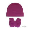 Conjunto de Gorro y Guantes para Bebé Unisex Manoplas Gorro de Algodón para Bebé Guantes Gorro Gorro de Hospital