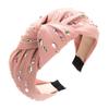 Estilo coreano moda nova faixa de cabeça feminina simples elegante all-match diamante embutido de abas largas atado headband de alta qualidade fornecimento transfronteiriço