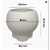 Vaso autoirrigável para preguiçosos, curto e redondo, vaso hidropônico simples estilo ins para mesa de casa, plantas verdes e suculentas, vaso de plástico