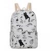 Harajuku estilo saco escolar feminino ins super popular vaca de leite padrão bonito menina saco de lona estilo coreano ulzzang mochila macia menina