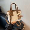 Bolso de Mano con Bloques de Color Nuevo para Otoño e Invierno 2026 Transfronterizo para Mujer, Bolso de Hombro Versátil de Moda, Bolso Cruzado Tendencia, Bolso Tipo Cubo