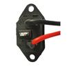 Conector de Alimentação Vertical Macho e Fêmea de Três Pinos com Cabo, Porta de Carregamento Quadrada de 3 Furos de Ferro para Scooters Elétricas