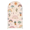 Temu Amazon Suprimento Exclusivo Transfronteiriço 1 Peça Arco-Íris Cobertura Elástica Tecido de Fundo em Forma de U Decoração de Festa Personalizável com Seu Próprio Design
