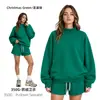 Producto nuevo transfronterizo 350G estilo callejero americano de forro polar deportivo casual pantalones de chándal para mujer, otoño e invierno dopamina chica caliente pantalones cortos para mujer