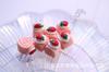 Pastel de Cumpleaños de Pan de Fresa Simulado Pastel de Cumpleaños DIY Pegamento de Crema Funda para Teléfono Móvil Materiales de Belleza Hechos a Mano Accesorios de Joyería de Resina