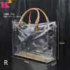 Bolsa de Ombro Feminina 2023 Nova Chegada Estilo Coreano Tendência Versátil Bolsa Transparente Bolsa de Mão de Grande Capacidade
