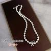 Collar de plata esterlina 925 de alta calidad con lazo y perla natural de agua dulce para mujer 2023 nuevo estilo coreano estilo dulce ins pulsera