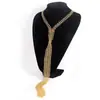 Para Mismo Estilo Diseño Personalizado Corbata Aleación Rombo de Doble Capa Collar Cruzado Transfronterizo Europeo y Americano Bohemio Juego de Collares