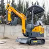 Novo miniescavadeira de 12 tipos, projetado para exportação, adequado para demolição de engenharia e escavação em pequena escala, e para uso em encostas