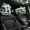 Funda para reposacabezas de coche con patrón de texto, funda para almohada de coche, funda de asiento a prueba de polvo, se puede personalizar con tu propio diseño como funda para reposacabezas y cuello