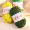 Hilo de hielo fino, terciopelo dorado, muñeca tejida a mano, suéter DIY, pantuflas de ganchillo, cojín, bufanda tejida, hilo suave