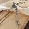 Horquilla con Borlas para Niña Miao Jiang Alto Sentido Plata Horquilla Antigua 2025 Nueva China Borla Región Occidental Horquilla