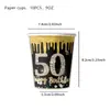 Nuevos Suministros para Fiesta de 50 Cumpleaños de Amazon, Vajilla para Fiesta, Manteles Desechables, Platos de Papel, Vasos de Papel, Decoraciones