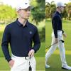 Roupas de golfe PGM masculinas para primavera e outono, roupas respiráveis, camiseta de manga comprida, tecido funcional de secagem rápida, roupas masculinas de golfe