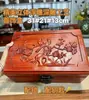 Mejor Producto Anual: Caja de Almacenamiento de Palo de Rosa Birmano, Caja de Joyería de Madera Maciza de un Solo Panel con Cerradura para Joyería y Documentos