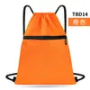 Mochila con Cordón con Logo Personalizado, Mochila Deportiva Unisex para Fitness, Bolsa Ligera de Baloncesto con Cremallera, Bolsita Portátil