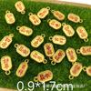 Método antiguo oro largo no se desvanece aceite que gotea seguro fortuna Nafu estilo chino accesorios de joyería pulsera diy colgante pequeño