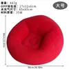 Sofá inflable flocado listo para enviar transfronterizo, sillón reclinable redondo plegable para gente perezosa, silla de camping inflable portátil, venta al por mayor
