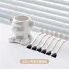 ¡Guau! Set de Tenedores de Fruta de Acero Inoxidable con Oso de Cerámica, Púas de Fruta de Alta Estética para Uso Doméstico, Tenedores y Cucharas de Fruta de Lujo Ligero