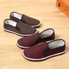 Zapatos de tela estilo Pekín antiguo para mujer, zapatos planos para el trabajo, zapatos de baile negros de suela blanda, zapatos cómodos y antideslizantes para madres