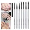 Set de 7 Plumas Transparentes para Manicura Simulación Gota de Agua Transfronterizo para Pintar Flores Líneas Finas Fototerapia Pluma de Manicura con Punta Redonda