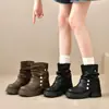 Botas Chunky de Plataforma de Suela Gruesa para Mujer Botas Individuales 2026 Otoño Nueva Llegada Más Vendidas Botas Acumuladas Botas de Pierna de Pantalón Merade Botas de Montar