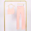 Conjunto de Chaleco Lulu U y Pantalones Acampanados, Ajustado con Cuello Alto, Cremallera Dorada Elástica, Conjunto para Fitness Yoga