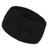Faixa de Cabelo de Lã Transfronteiriça com Forro Tricotada Tecida Torcida Alargada Headgear para Homens e Mulheres Outono e Inverno Quente Esportes Protetores de Orelha Faixa de Cabeça Faixa de Cabelo