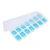 Bandeja de Silicona para Hielo de 14 Cavidades con Tapa, Almacenamiento Sellado, Caja de Hielo de Liberación Fácil, Molde Casero para Cubitos de Hielo, Contenedor de Almacenamiento de Hielo