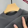 Directo de fábrica: Camiseta de manga larga para hombre con cuello redondo, de forro polar de doble cara para otoño e invierno, diseñada para abrigar y brindar comodidad como capa interior, camiseta de nuevo estilo