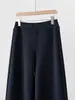 Pantalones Negros de Pierna Ancha para Mujer 2026 Primavera/Otoño Nuevos de Cintura Media Sueltos Rectos Pantalones de Chándal para Persona Pequeña Casual Pantalones Deportivos