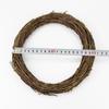 Adornos de corona de ratán navideño accesorios anillo de ratán de madera natural anillo de ratán florista decoración DIY colgante accesorios para sesión de fotos