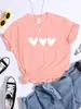 Camiseta Preta Coração Tamanho Grande Aliexpress Transfronteiriça Combinação Total Verão Camiseta Street Top Macio Manga Curta