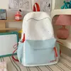 Mochila Fufiu Estilo Japonês com Bolinhas Coloridas para Estudantes Meninas Estilo Doce Gentil para Aula Compras Mochila