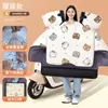 Capa de Para-brisa para Veículo Elétrico com Forro de Fleece e Ampliada para Outono e Inverno, à Prova de Chuva, à Prova de Vento, Resistente à Sujeira, Tecido de Memória, Capa à Prova de Vento para Veículo a Bateria