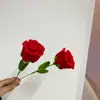 Ramo Hecho a Mano Creativo Producto Terminado Rosas para Novia Palo Retorcido Regalo de San Valentín Flor Eterna Rosa Artificial