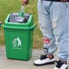 Contenedor de Basura de 30L para Exterior con Tapa Crock Clasificación Contenedor de Basura de Plástico Centro Comercial Calle Propiedad Almacenamiento de Basura Contenedor de Basura