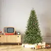 Árbol de Navidad Realista de Alta Calidad Más Vendido Transfronterizo con Tecnología de Recubrimiento Blanco Mixto de PE, Incluye Piñas y Decoraciones de Frutas Rojas, Envío Directo desde la Fábrica de Origen