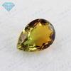 Huagang Gem Pêra Em Forma De Melancia Sintética Turmalina Pedra Nua Atacado Em Forma De Gota De Cor Anelado Gemstone BX10