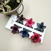 Clipes de Cabelo Coloridos de Flor de Plumeria de 4cm Mais Vendidos na Europa e América, Grampos de Cabelo Florais Transfronteiriços, Acessórios de Cabelo da Moda para Festas na Parte de Trás da Cabeça