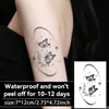 Borboleta de Destino Transfronteiriça Adesivo de Tatuagem Herbal Impermeável Feminino de Longa Duração Masculino Semi-Permanente Simulação de Tatuagem Anti-Suor Flor
