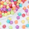 Dados Acrílicos Coloridos de 8 mm, Cuentas Cuadradas, Cuentas Sueltas, Accesorios para Joyería DIY, Materiales para Joyería Hecha a Mano con Cuentas