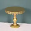 Suporte de Bolo de Ferro Forjado Europeu Adereços de Casamento Bandeja de Bolo Prato de Bolo de Pé Alto Ornamento de Mesa de Sobremesa Suporte de Bolo de Ferro Forjado