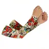 Mangas de Tatuaje Protectoras del Sol Transfronterizas para Hombres, Mangas de Hielo Deportivas con Protección UV para Ciclismo al Aire Libre en Verano, Mangas de Brazo Falsas de Tatuaje para Mujeres