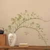 Ramo de Flores Secas Wabi-Sabi Recién Cortado para Decoración de Sala de Estar, Flores Reales en Jarrón, Adorno de Ramas Secas