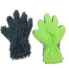 Guantes de Limpieza para Coche de Terciopelo Coral de Cinco Dedos Transfronterizos Guantes de Lavado de Coche de Chenilla Trenzas de Tela Retorcida Patas de Oso para Lavar el Coche
