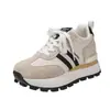 Sapatos de comércio exterior para mulheres baixinhas ficarem mais altas, novo estilo outono, sola grossa, aumento de altura, sapatos Forrest Gump, sapatos casuais esportivos versáteis para mulheres