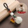 Colgante de Bola de Sachet Hueco Accesorios Hanfu Loto Luminoso Decoración de Bolsa Colgante Llavero para Teléfono Móvil Antiguo de Mano